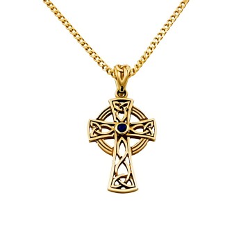 9ct gold 4.8g 20 inch Cross Pendant with chain